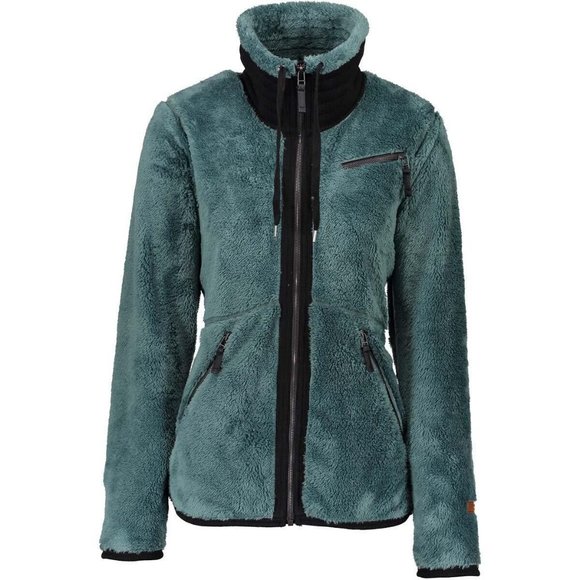 Obermeyer Jackets & Blazers - NWOT Obermeyer Britt High-Pile Fleece Jacket in Teal - Size Small
